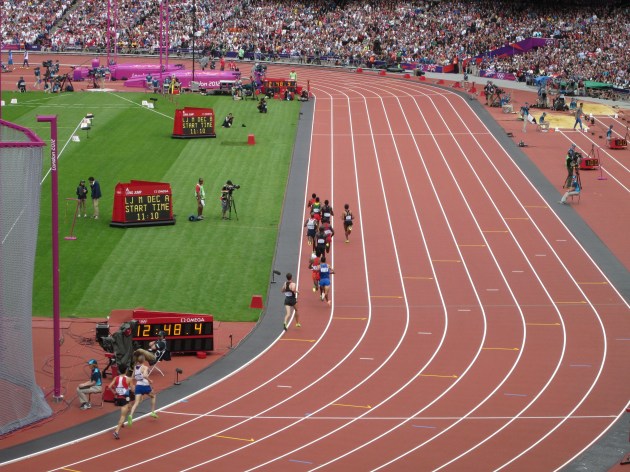 Olympic Park, 8.08.12, 5000m, Heat 1, last lap/2